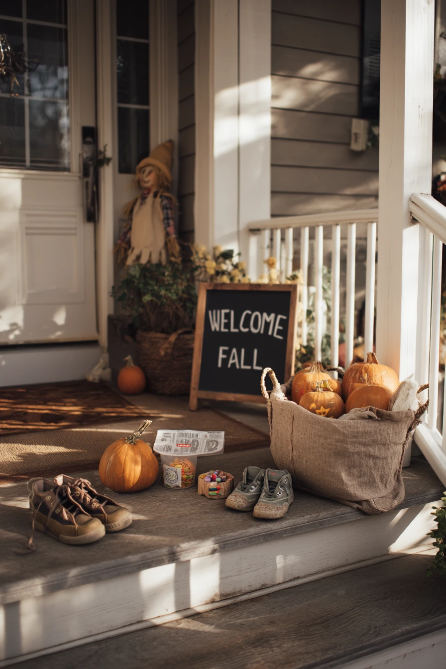 Kids’ Harvest Porch Moment