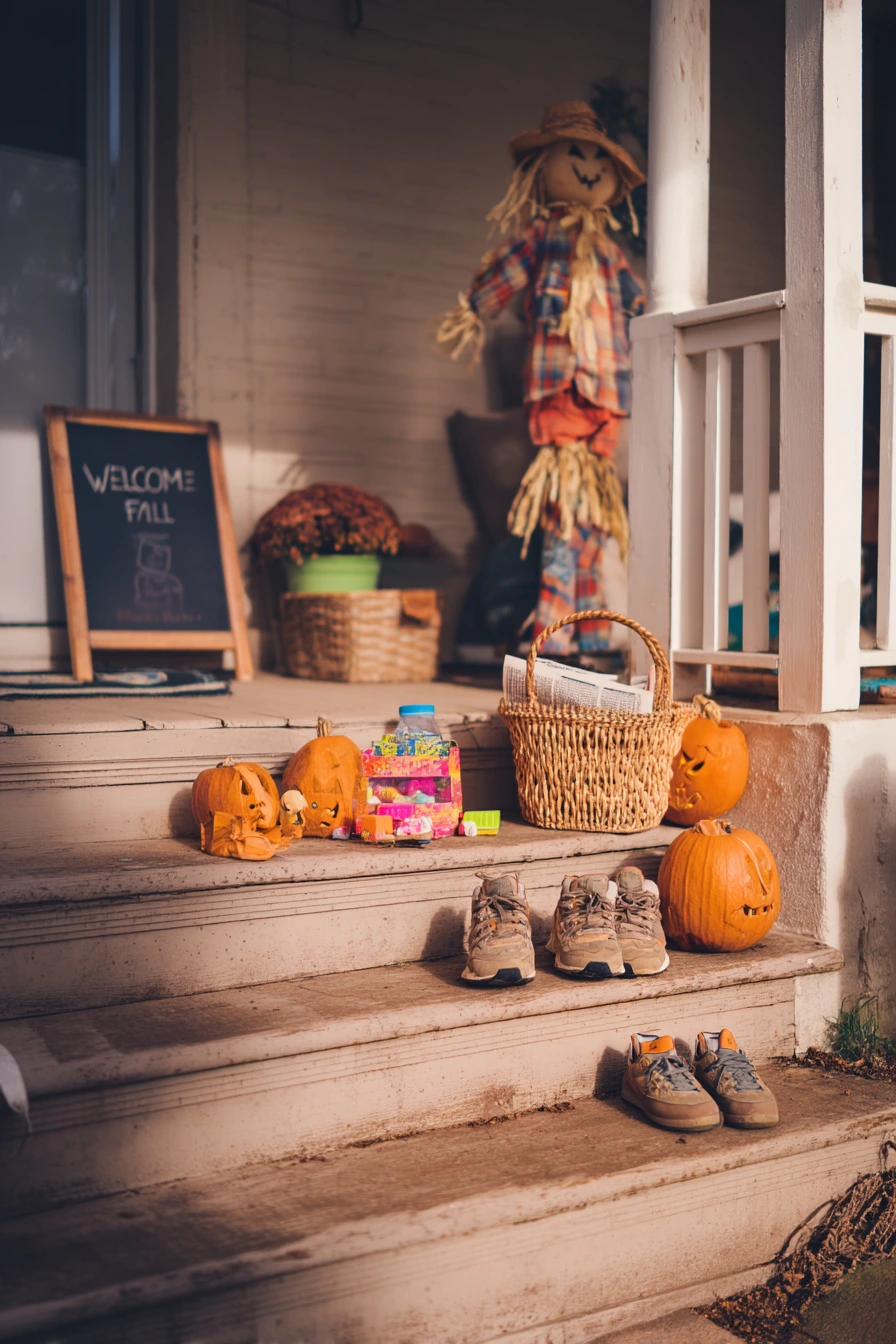 Kids’ Harvest Porch Moment