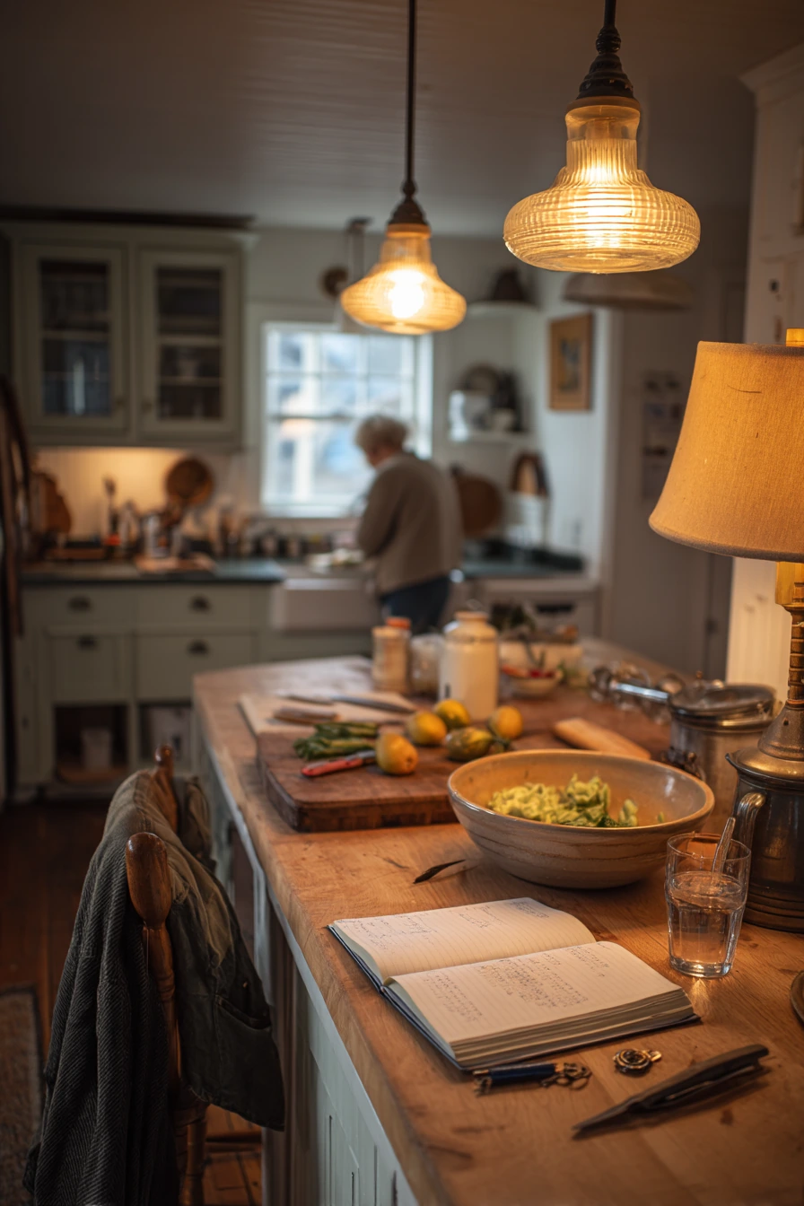 7. Cozy Evening Farmhouse Dinner Prep