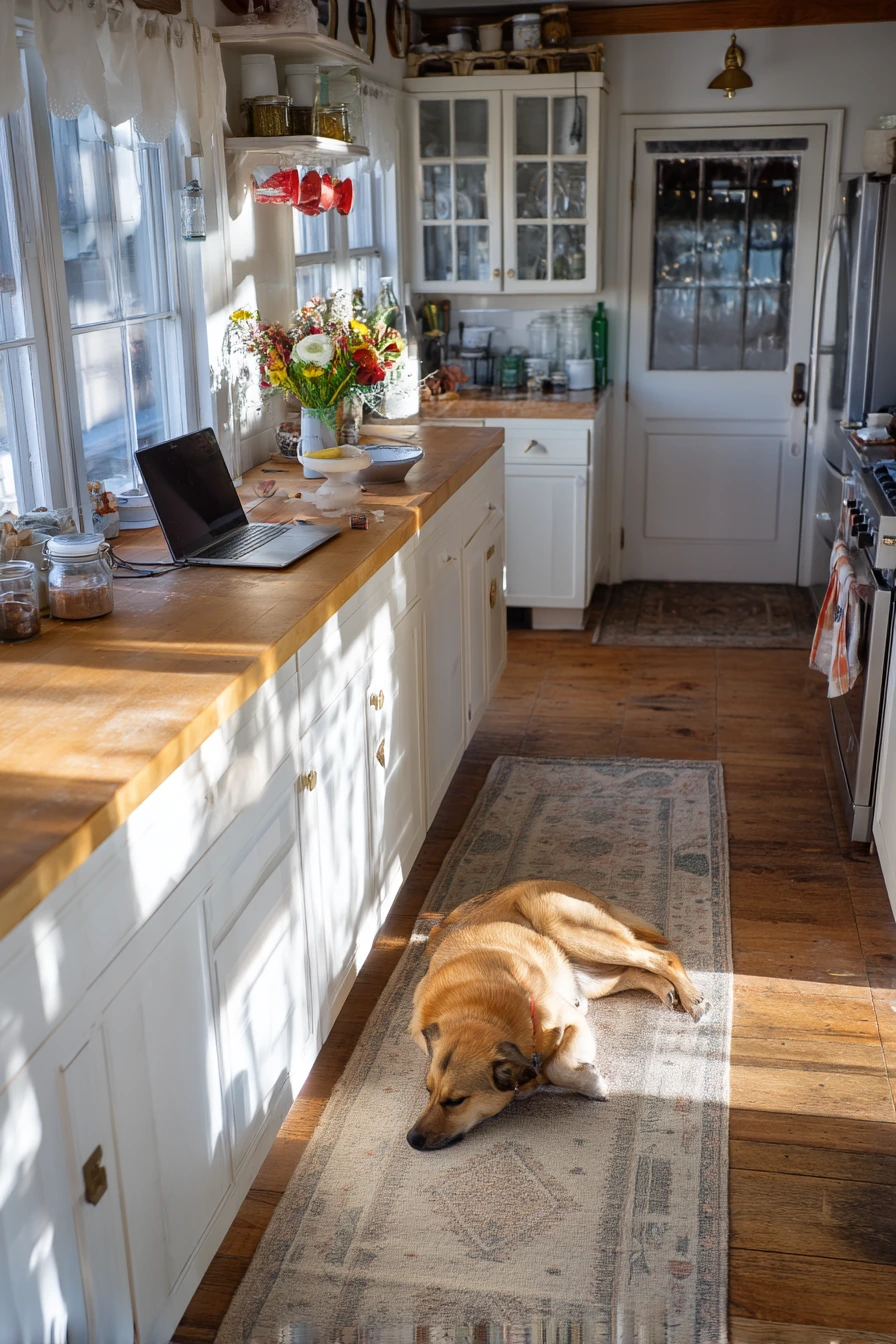 10. Pet-Friendly Everyday Farmhouse Kitchen