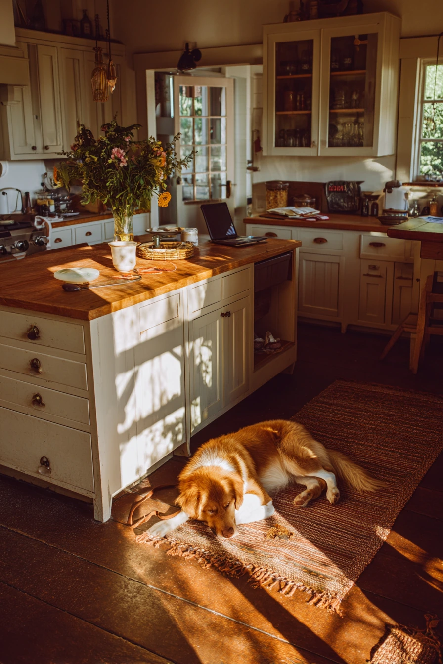 10. Pet-Friendly Everyday Farmhouse Kitchen