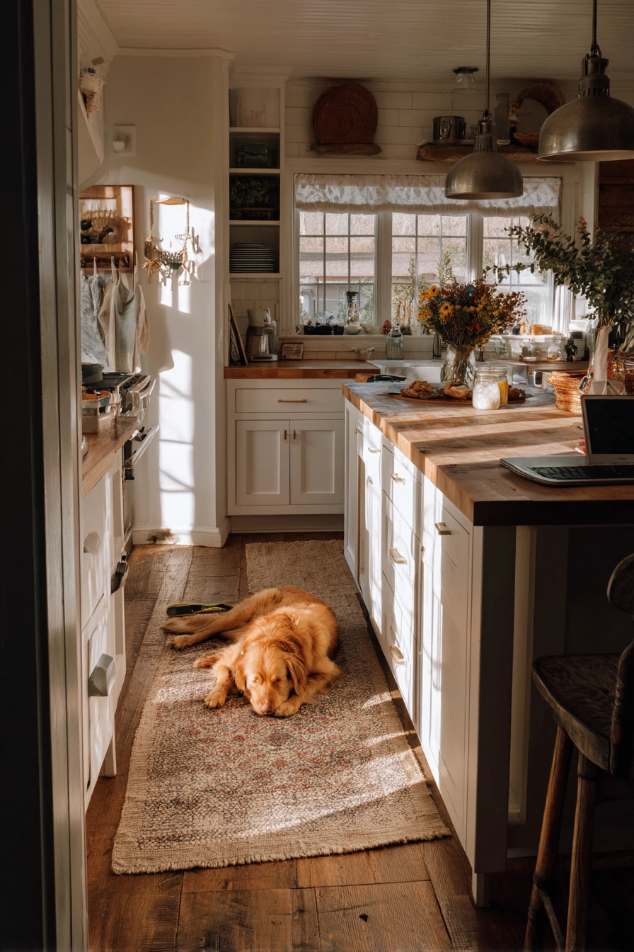 10. Pet-Friendly Everyday Farmhouse Kitchen