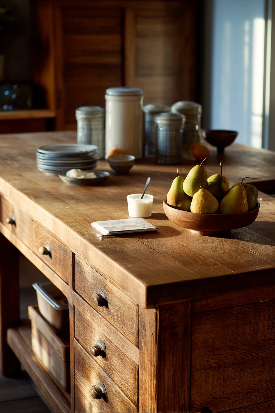 4. Island with Breakfast-Ready Storage