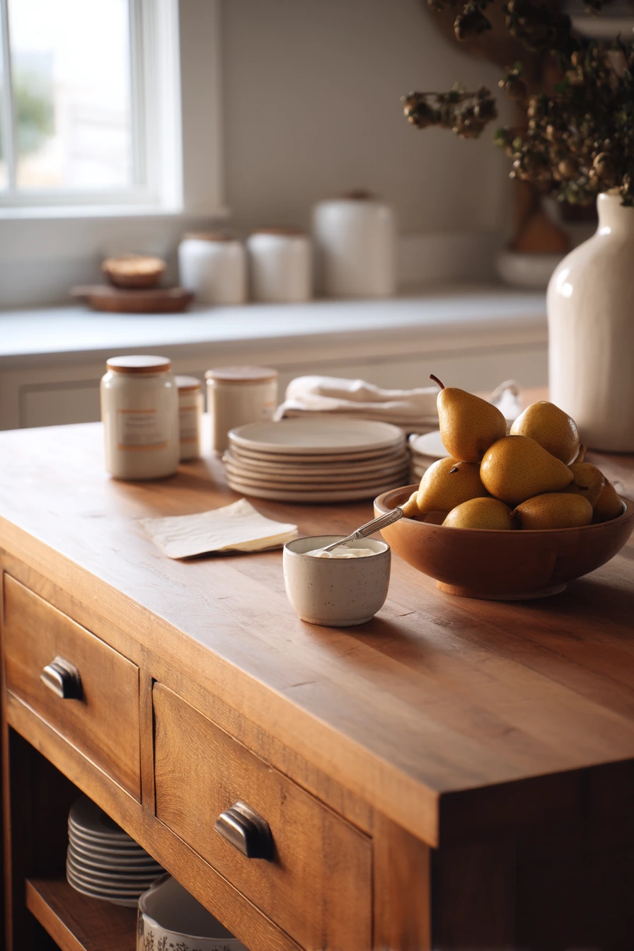 4. Island with Breakfast-Ready Storage