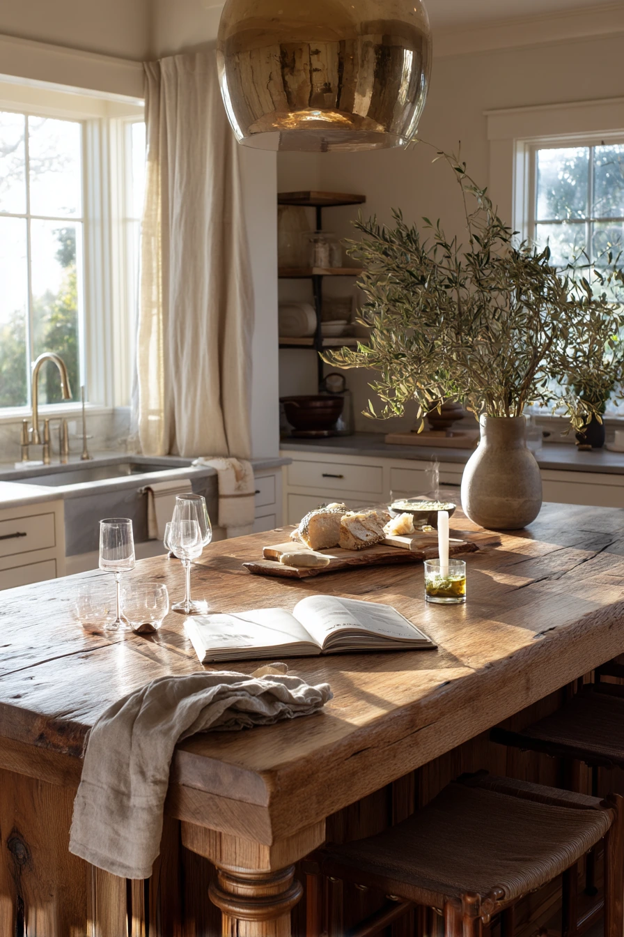 5. Rustic Entertaining Island