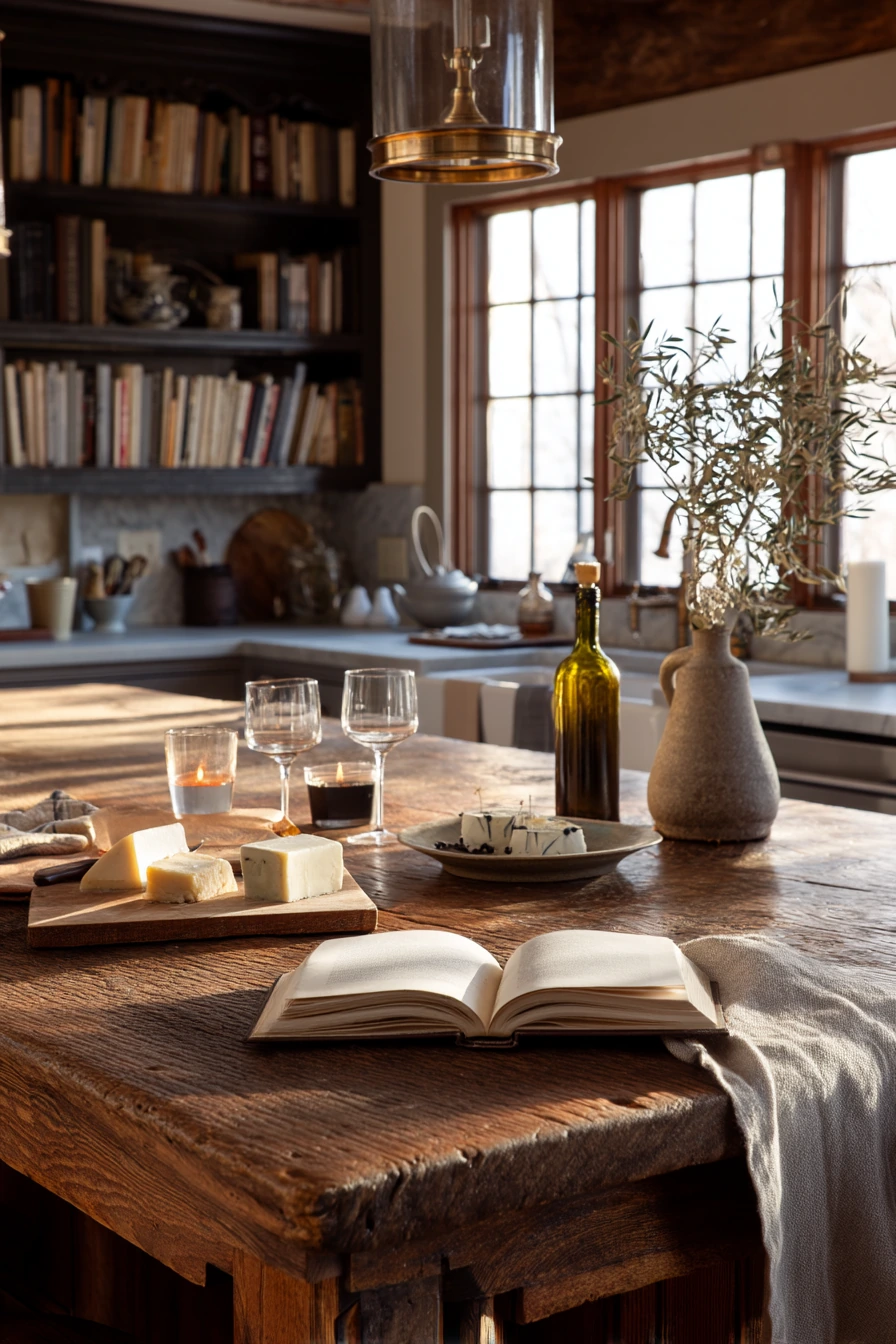 5. Rustic Entertaining Island