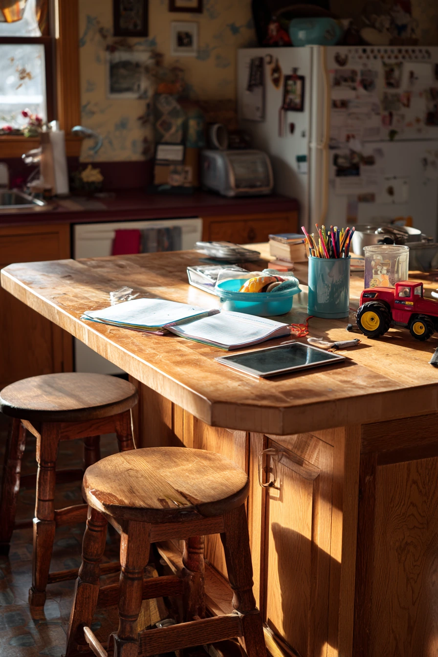 7. Family Home with Kid-Friendly Island