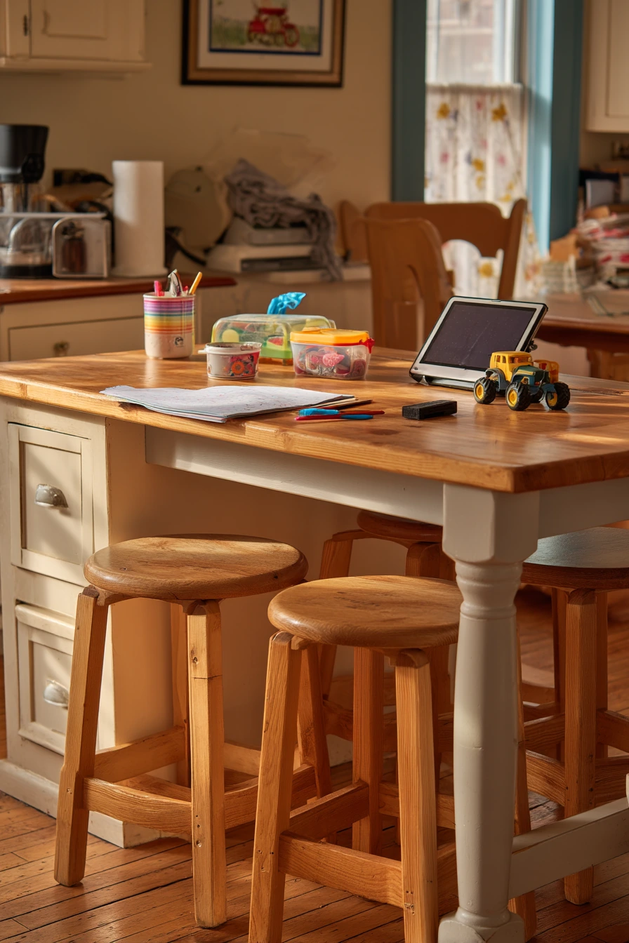 7. Family Home with Kid-Friendly Island