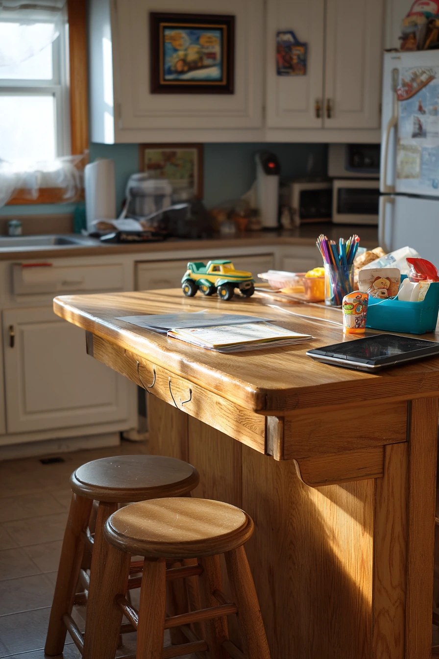 7. Family Home with Kid-Friendly Island