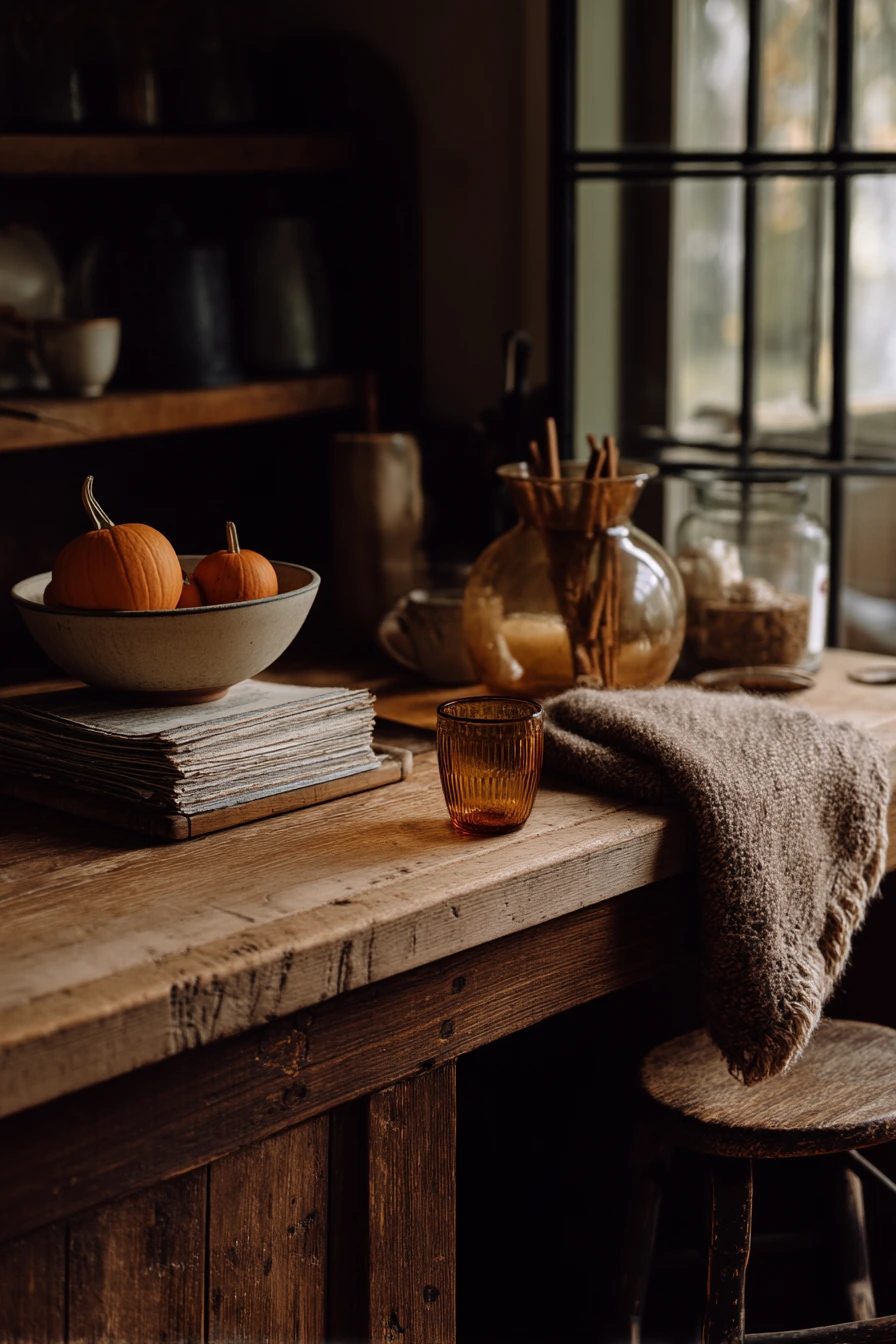 9. Seasonal Autumn Farmhouse Island