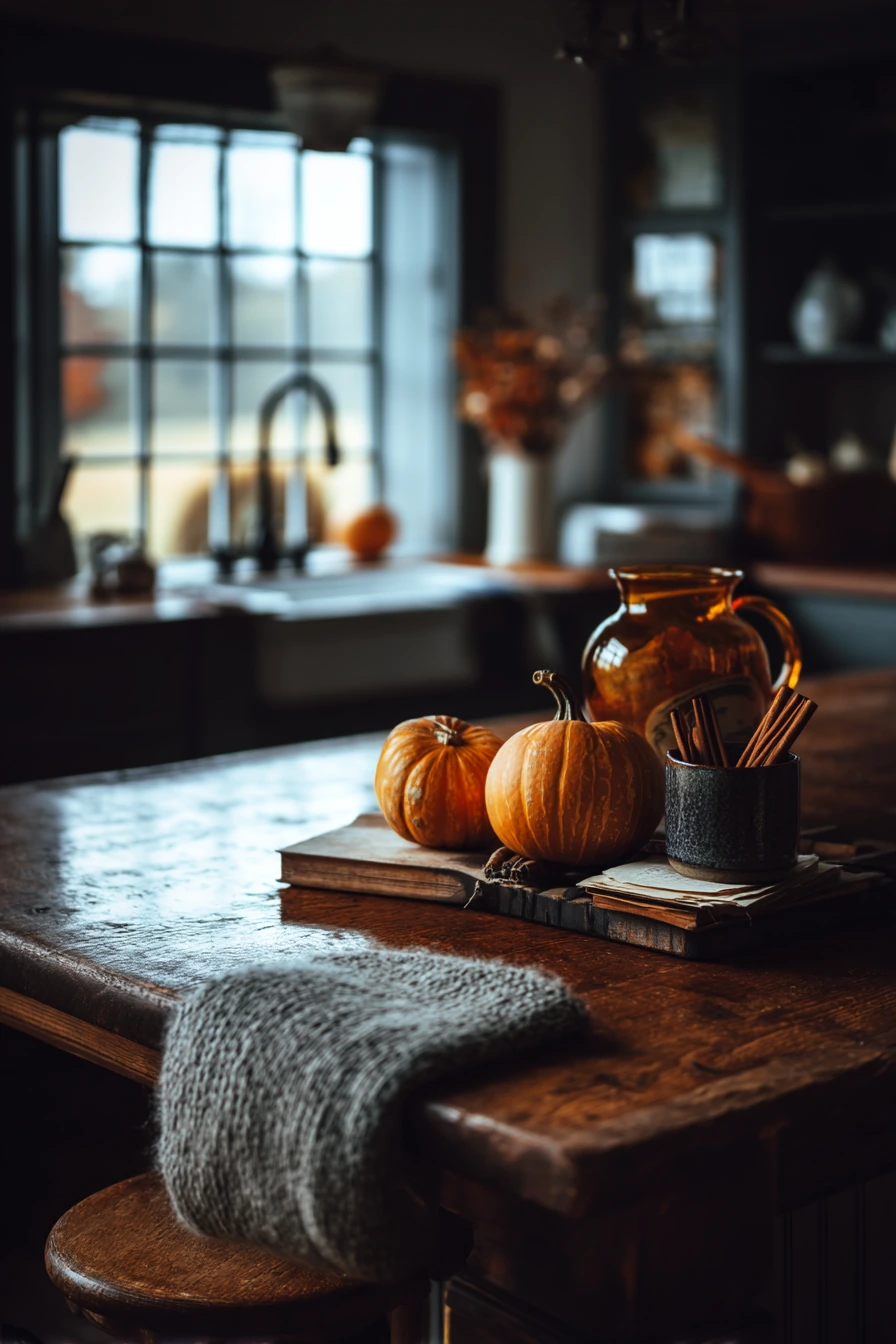 9. Seasonal Autumn Farmhouse Island