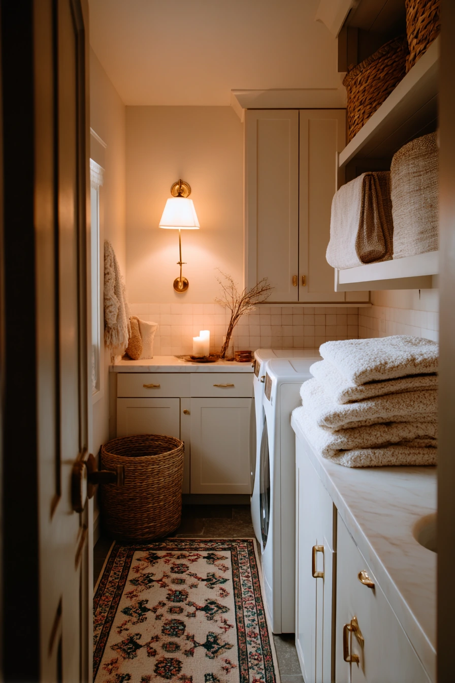 Cozy Evening Farmhouse Laundry Ritual
