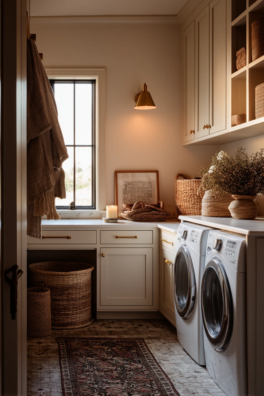 Cozy Evening Farmhouse Laundry Ritual