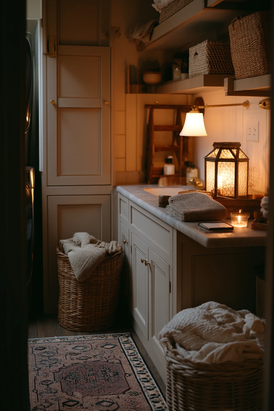 Cozy Evening Farmhouse Laundry Ritual