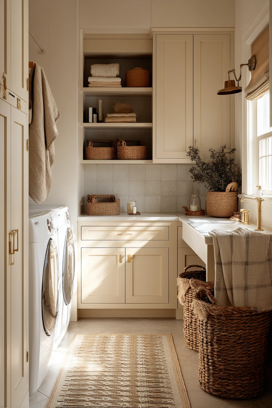 Cozy Evening Farmhouse Laundry Ritual