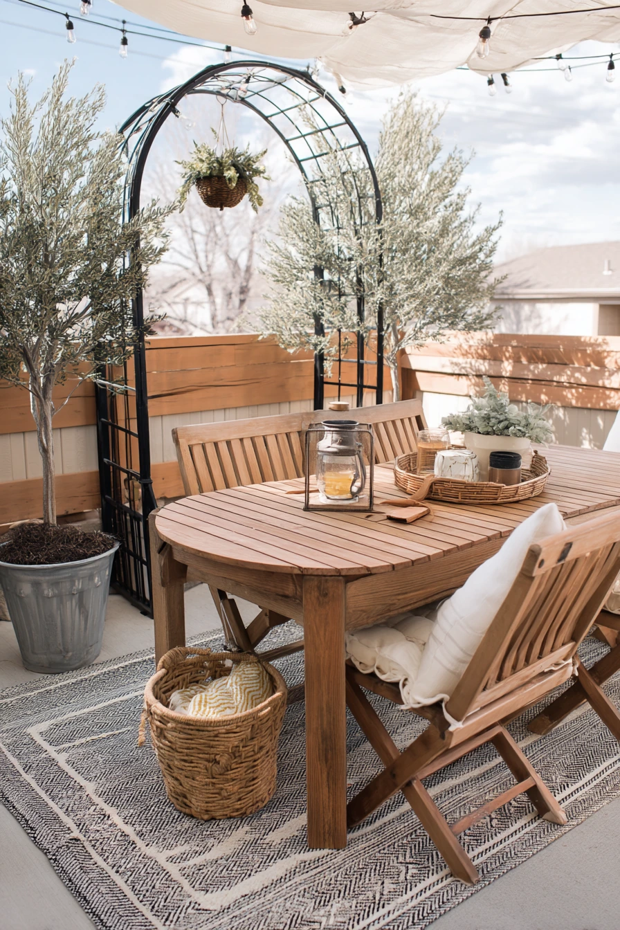 Renter-Friendly Farmhouse Patio Without Permanent Changes