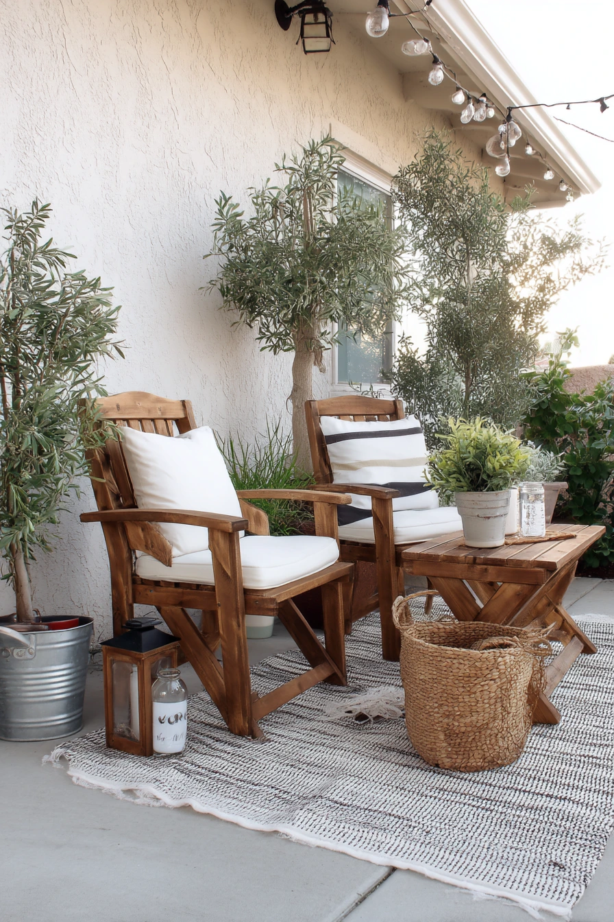Renter-Friendly Farmhouse Patio Without Permanent Changes