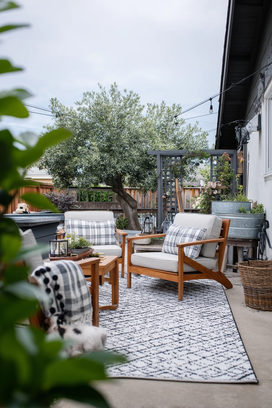 Renter-Friendly Farmhouse Patio Without Permanent Changes