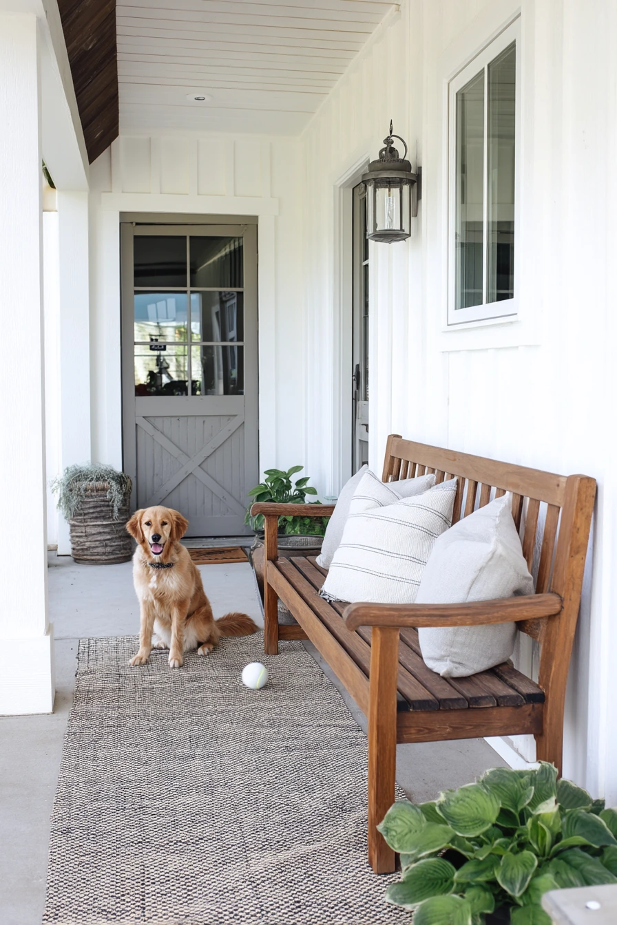 Pet-Friendly Farmhouse Patio with Mudroom Access