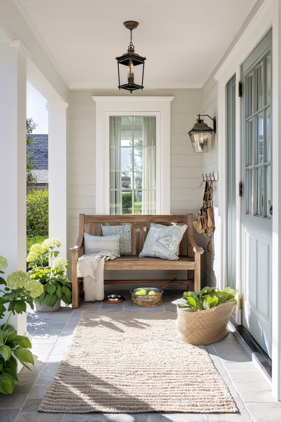 Pet-Friendly Farmhouse Patio with Mudroom Access