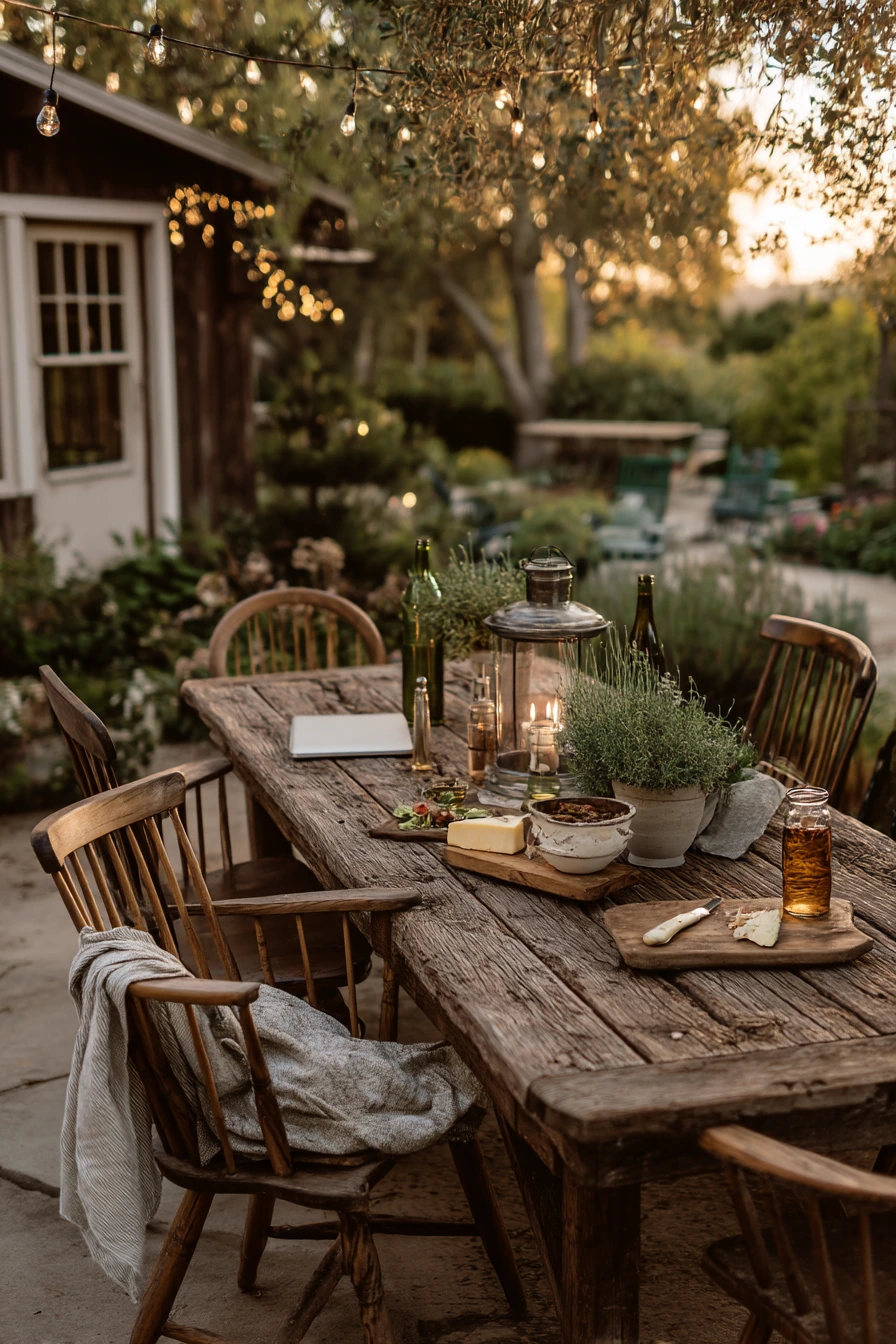 Farmhouse Patio for Entertaining Friends After Work