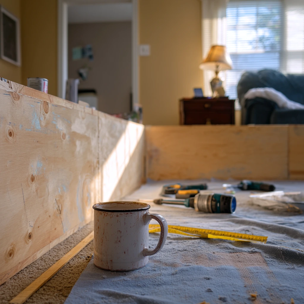Budget DIY Fireplace Makeover