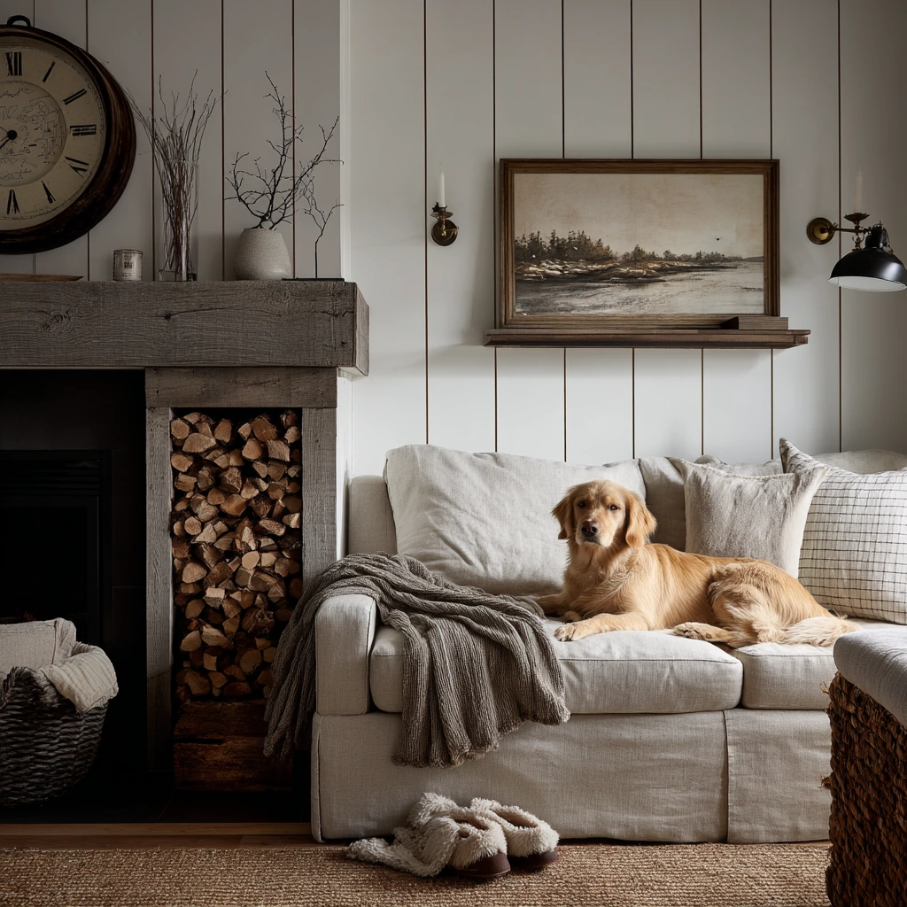 Modern Farmhouse Faux Hearth