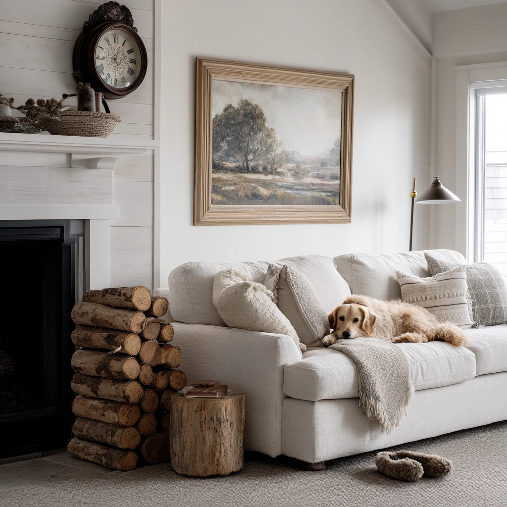 Modern Farmhouse Faux Hearth