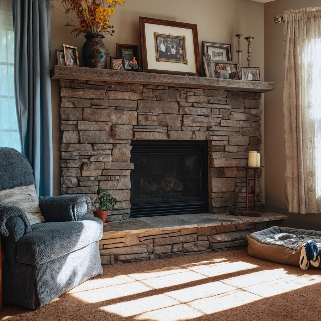 Modern Farmhouse Mantel Styling