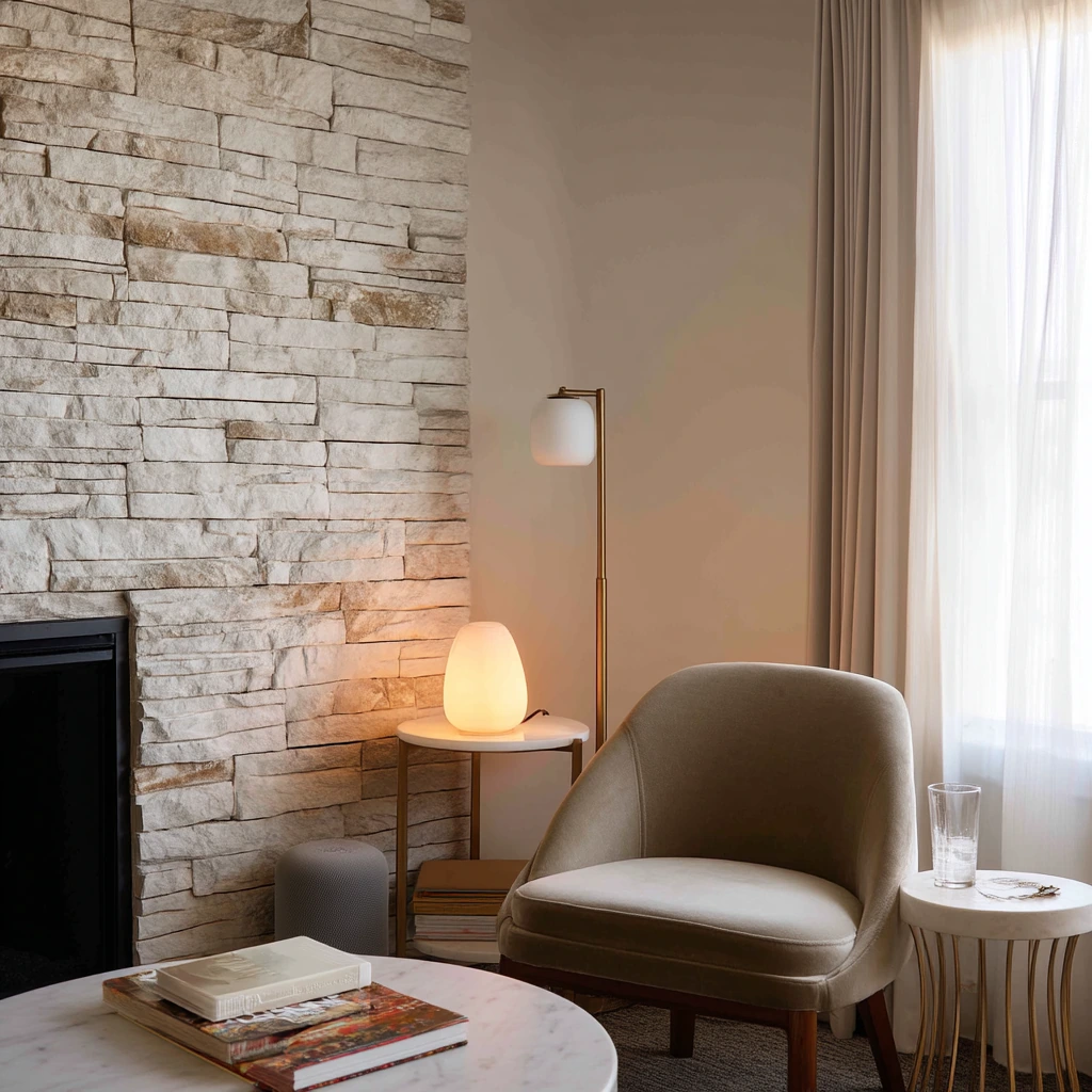 Renter-Friendly Stone Veneer Upgrade
