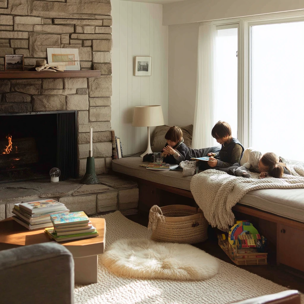 Cozy Family Hearth Bench