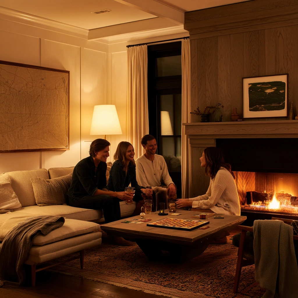 Conversation Bench Around the Fire