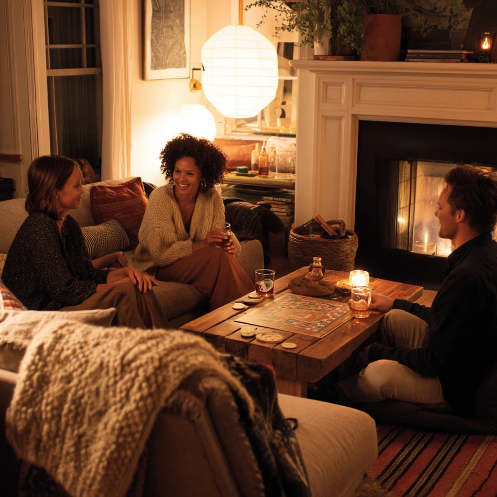 Conversation Bench Around the Fire