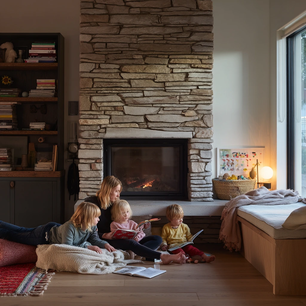 Cozy Family Hearth Bench