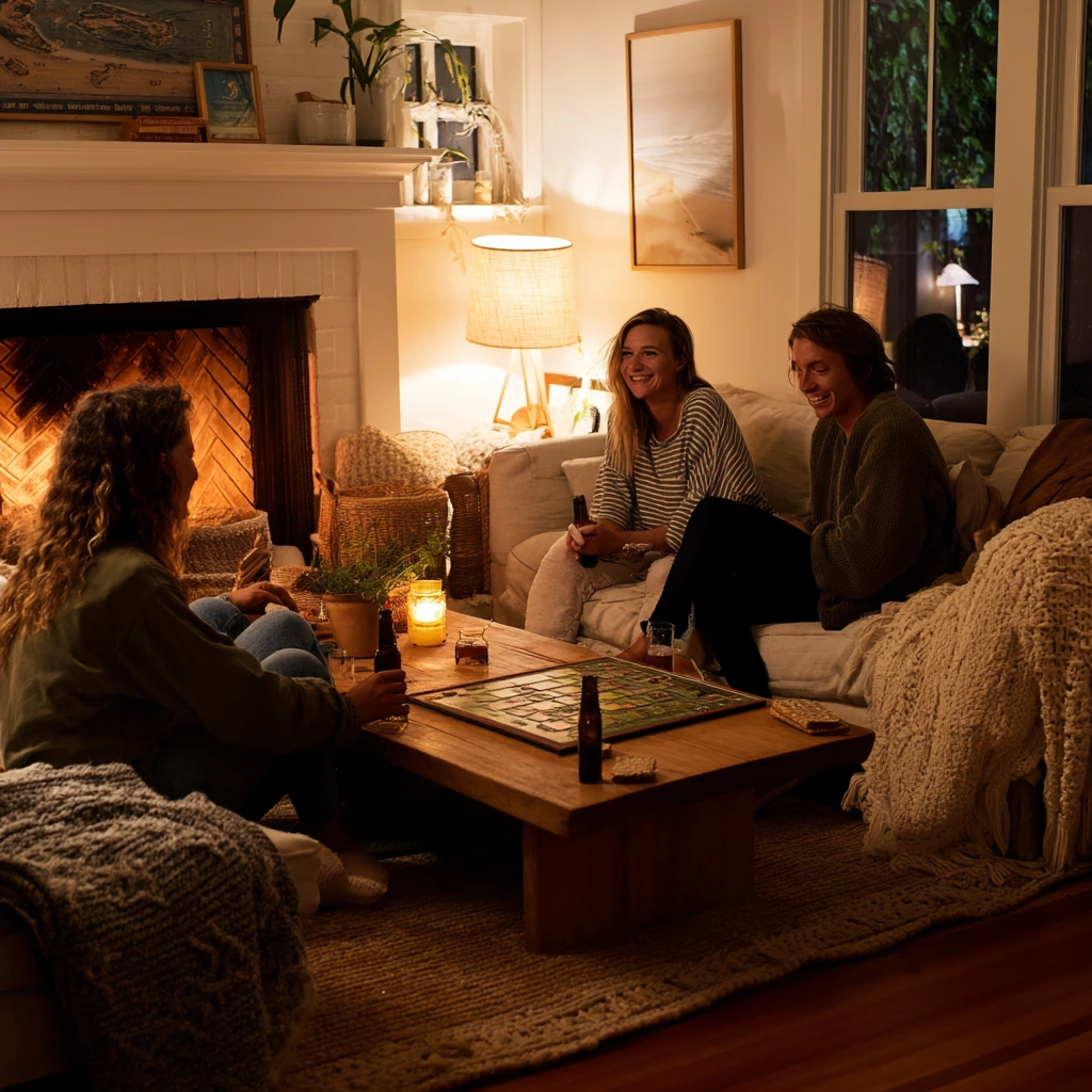 Conversation Bench Around the Fire
