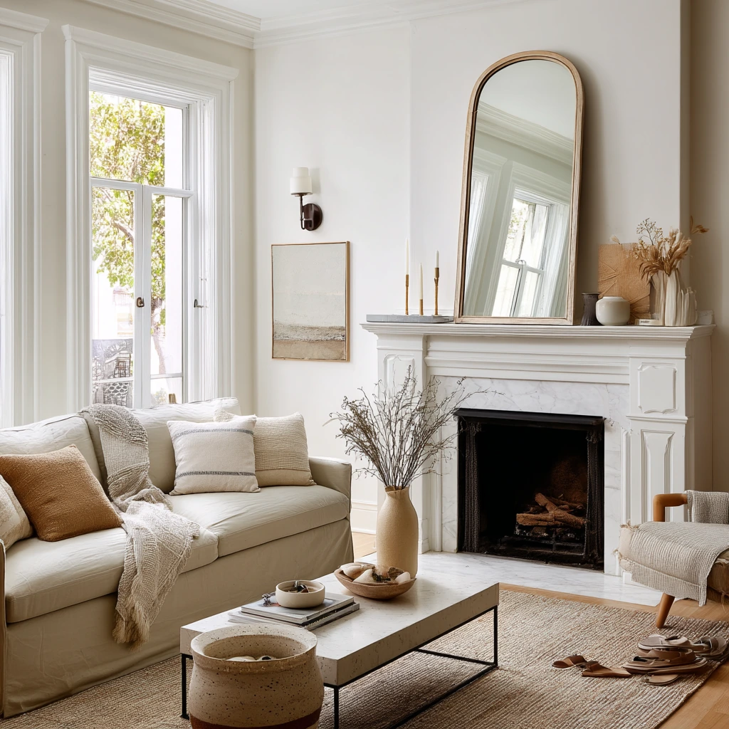 Renter-Friendly Fireplace Styling