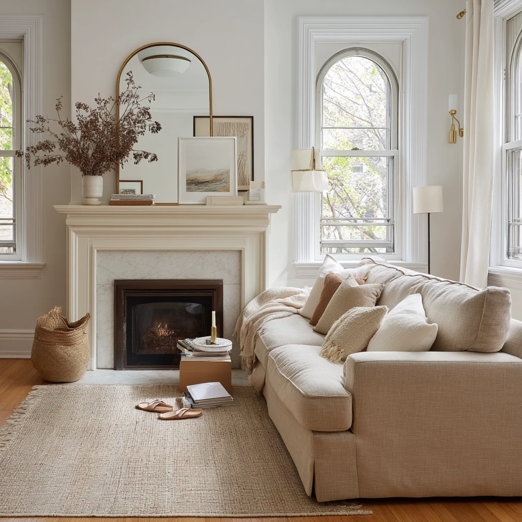 Renter-Friendly Fireplace Styling