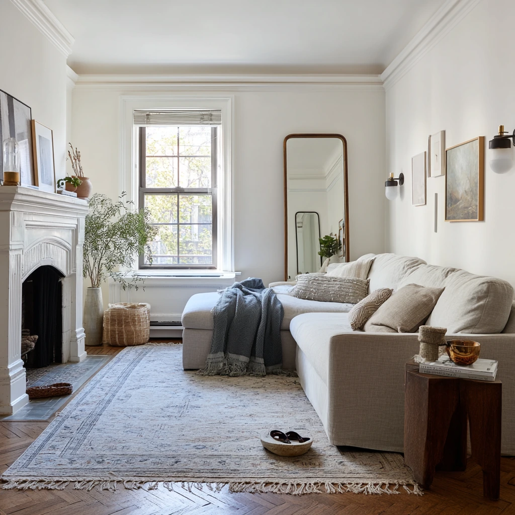 Renter-Friendly Fireplace Styling