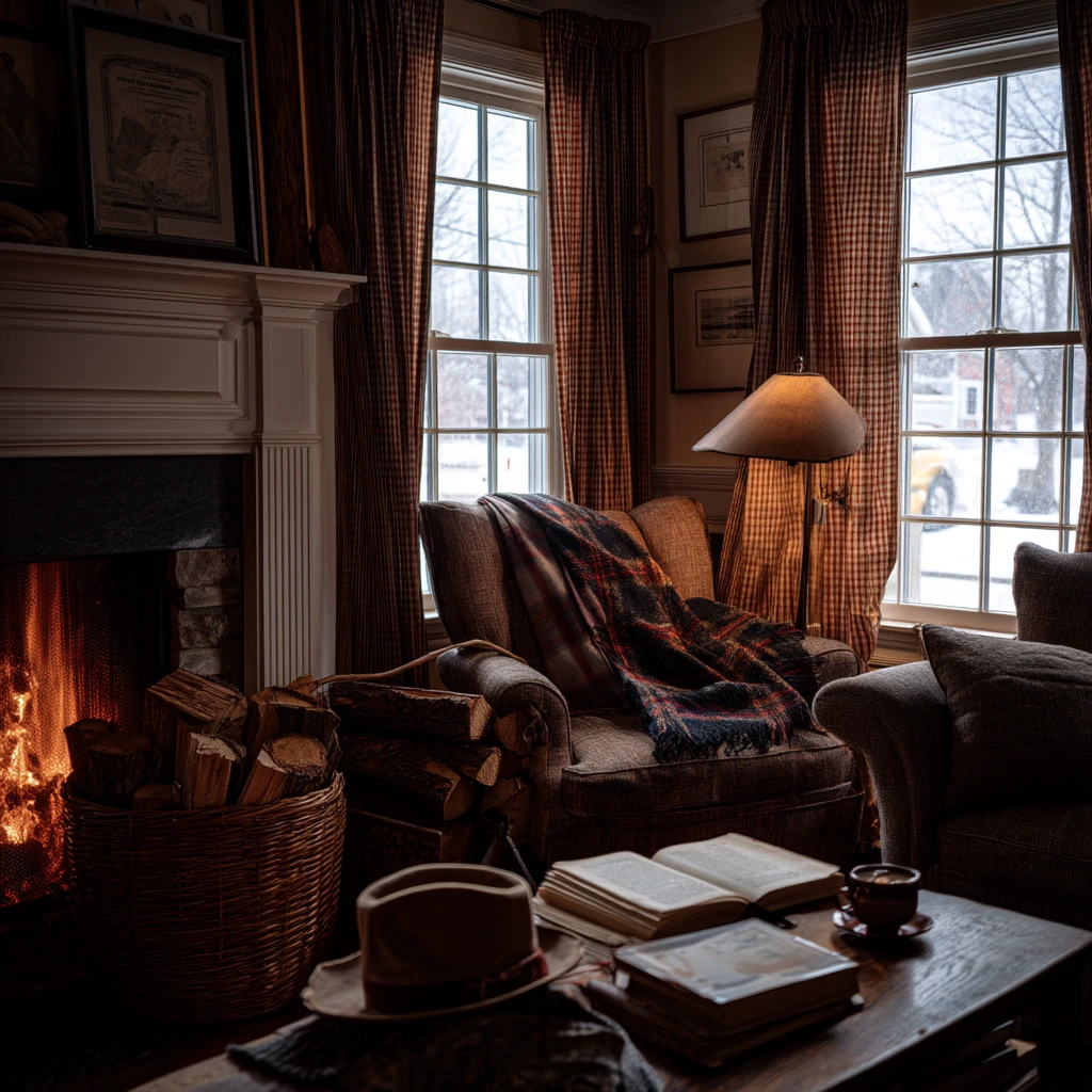 Cozy Winter Hearth Moment