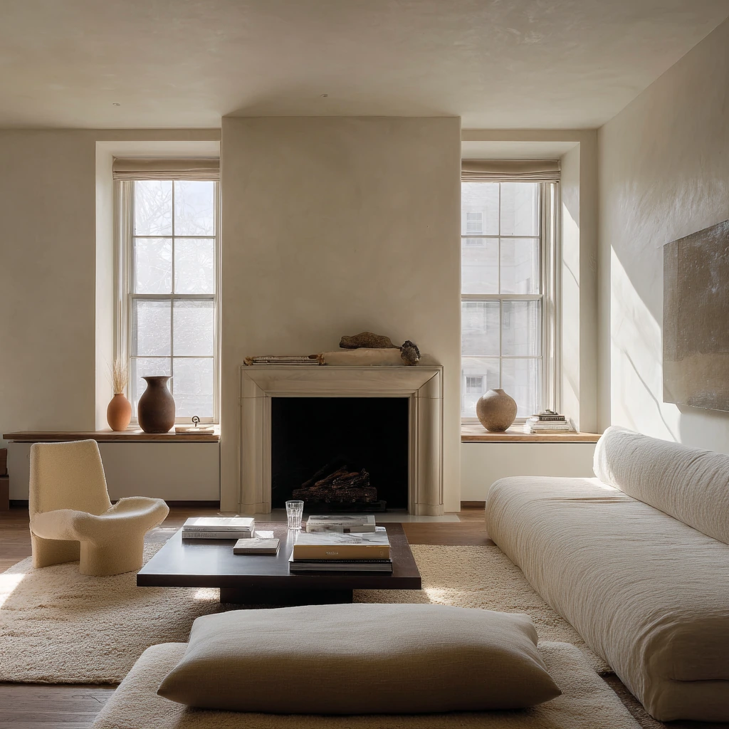Minimal Hearth with Quiet Layers