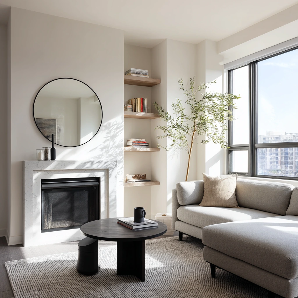 Small Condo Fireplace Wall