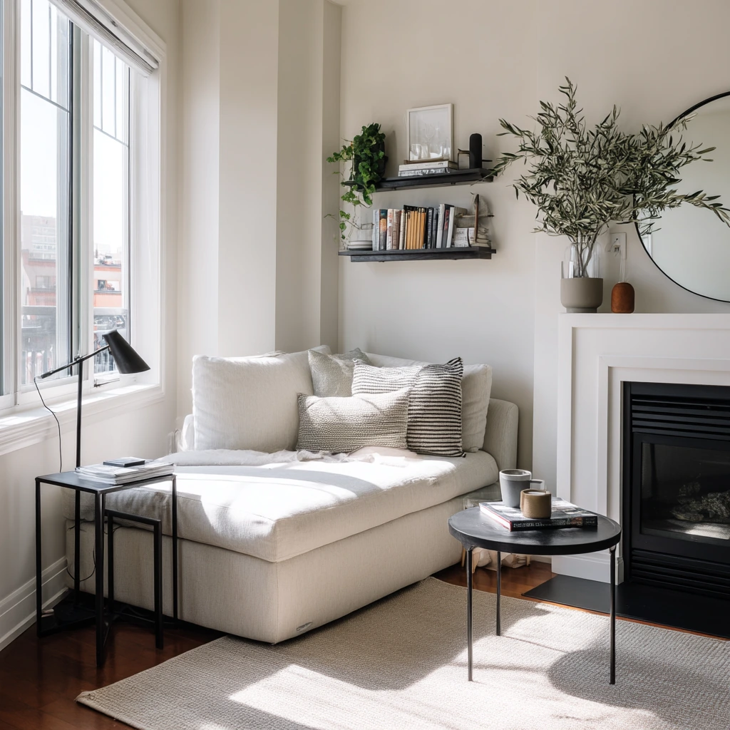 Small Condo Fireplace Wall
