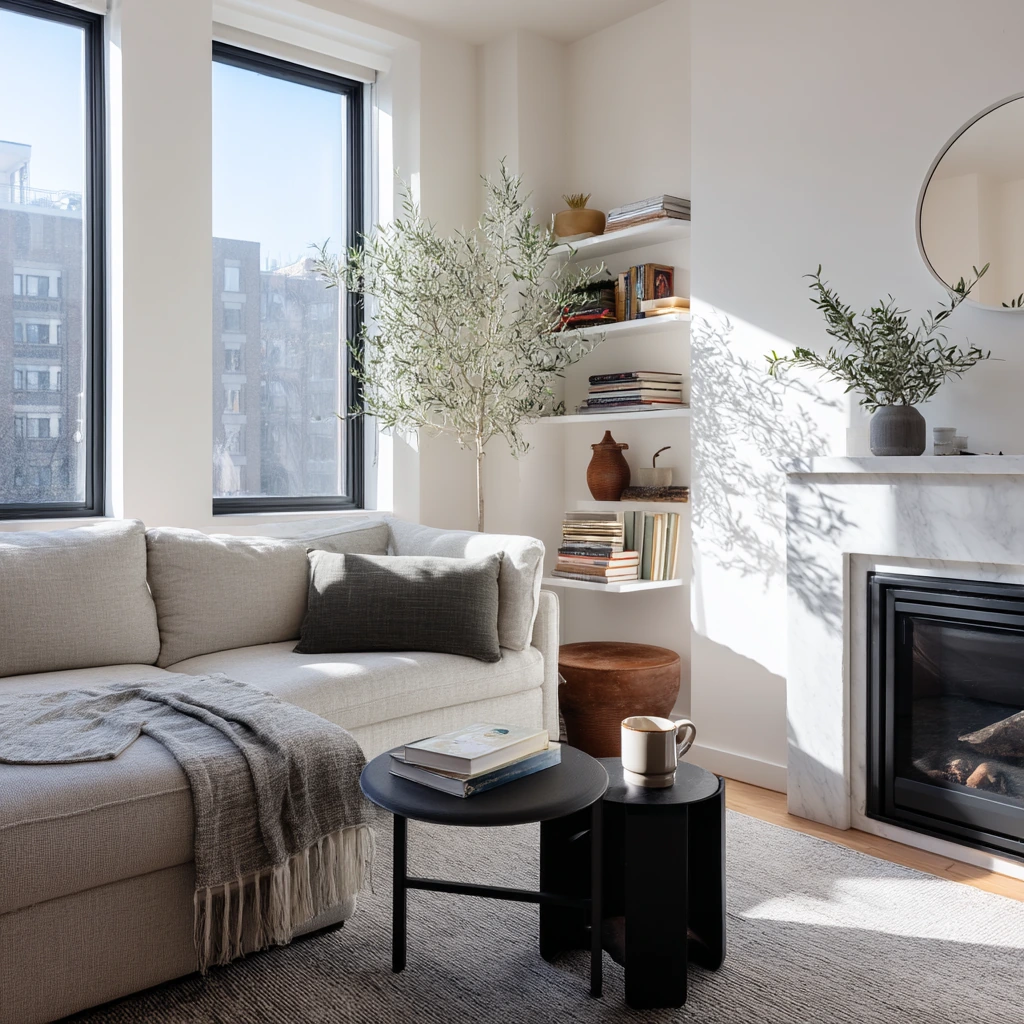 Small Condo Fireplace Wall