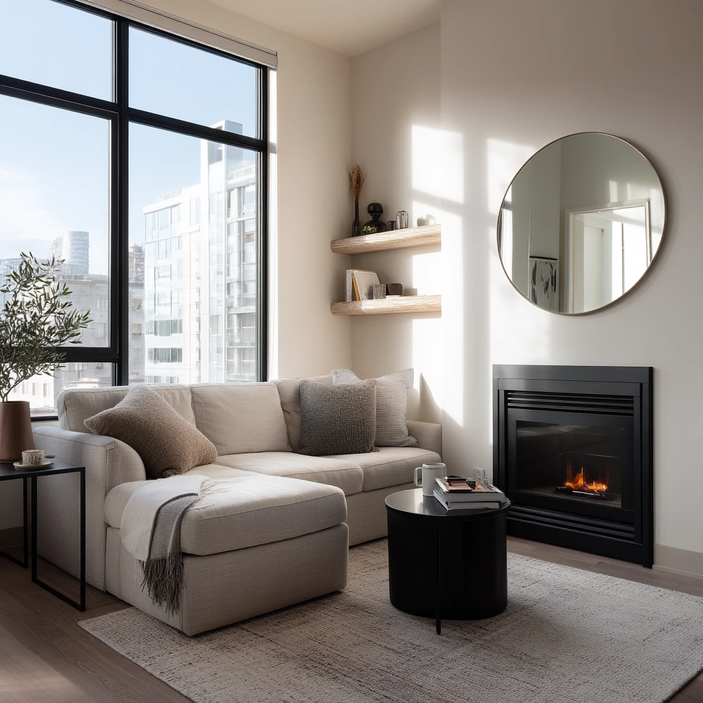Small Condo Fireplace Wall