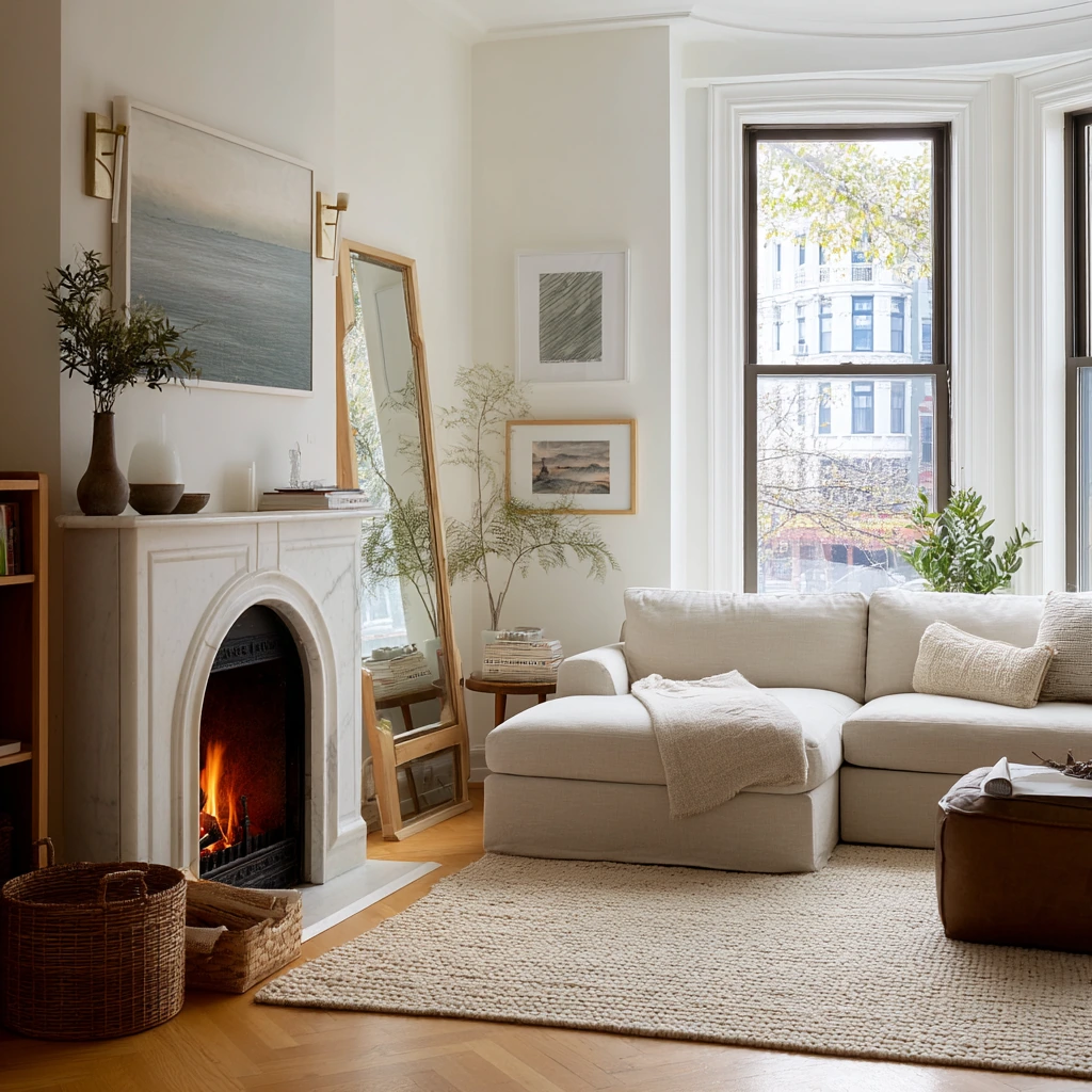 Renter-Friendly Fireplace Styling
