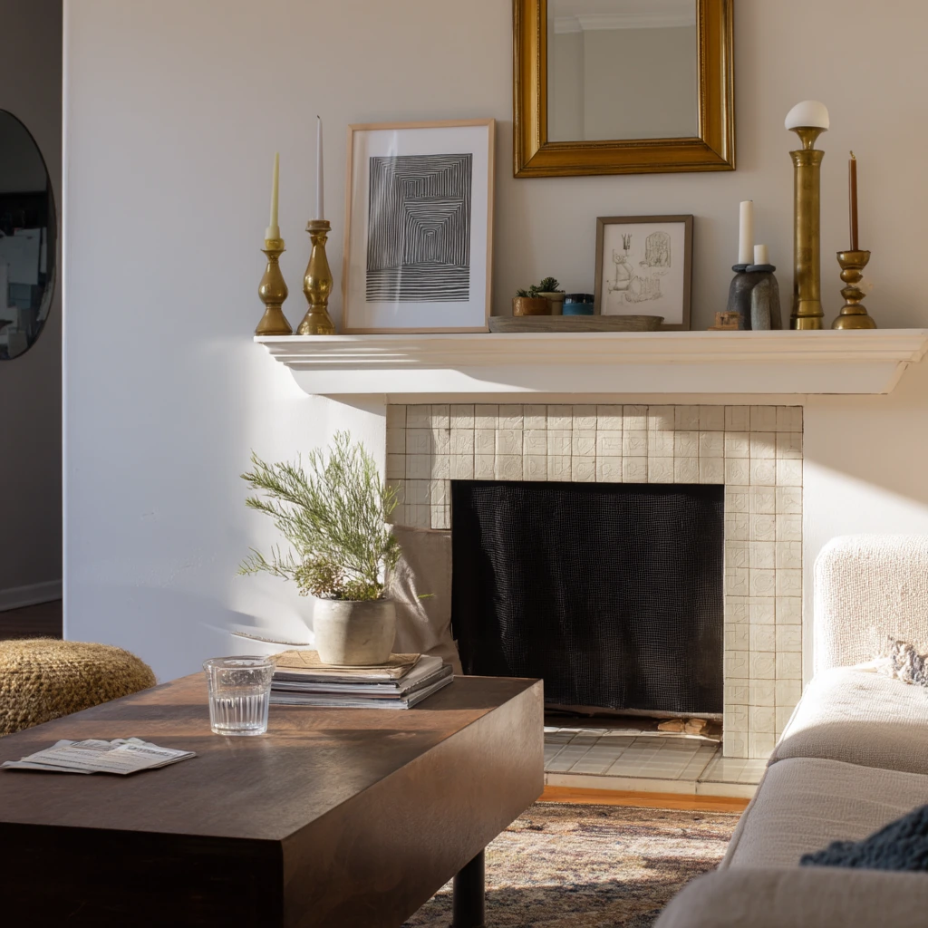 Rental-Friendly Hearth Refresh