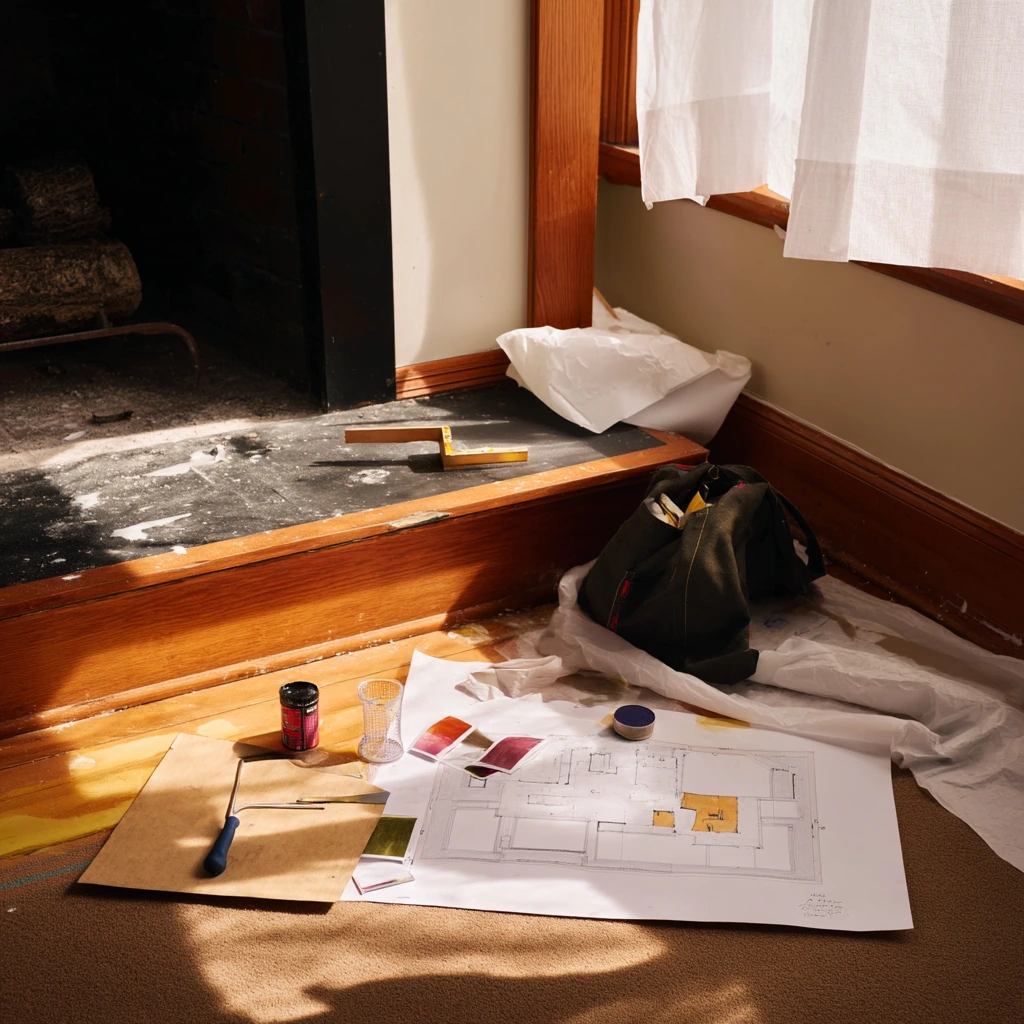 DIY Hearth Update in Progress