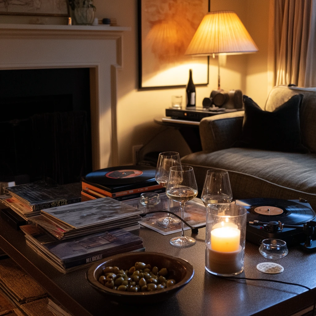 Entertaining Hearth with Warm Glow