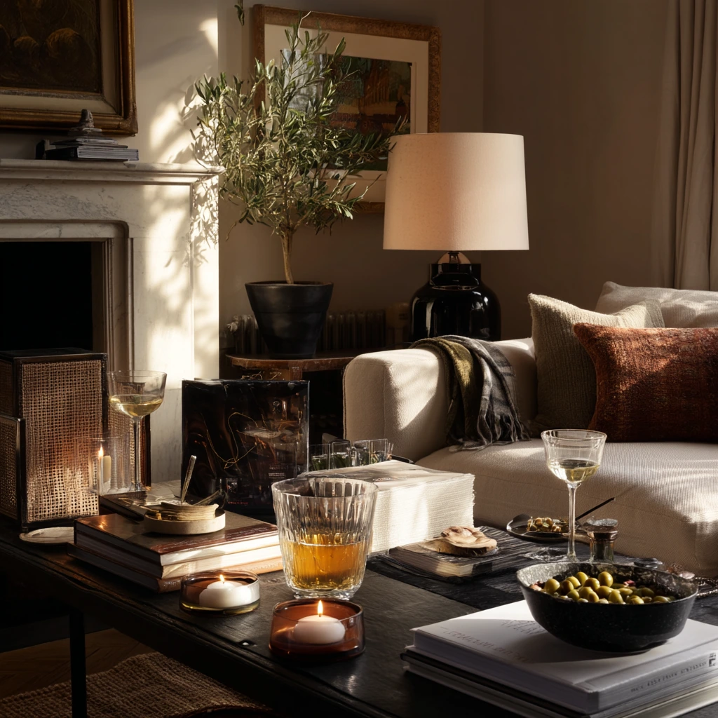 Entertaining Hearth with Warm Glow