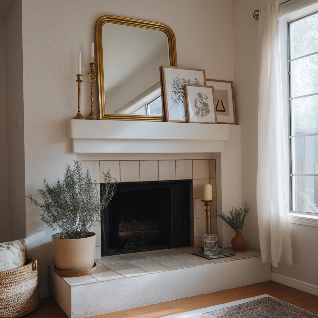 Rental-Friendly Hearth Refresh